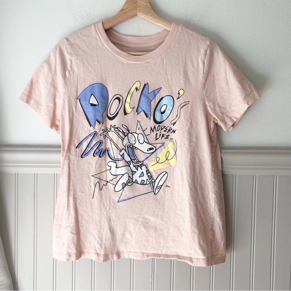 Nickelodeon Rocko's Modern Life Pink T-Shirt size medium